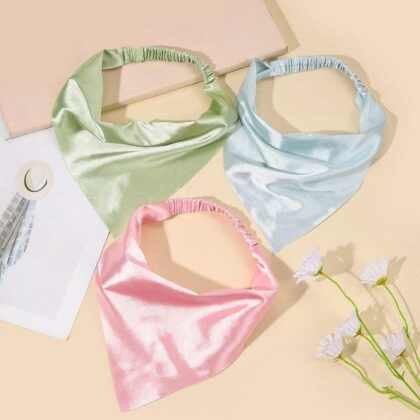 Băng Đô Khăn Lụa Pastel - Phụ Kiện Tóc Dễ Thương Ngọt Ngào