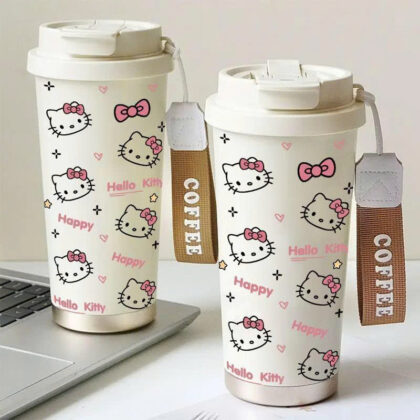 Ly Giữ Nhiệt Hello Kitty Đáng Yêu - Inox 316 Giữ Nhiệt Lâu