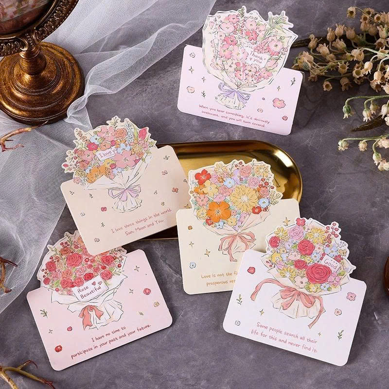 Combo 20 thiệp viết tay hoa Vintage làm quà tặng sang trọng